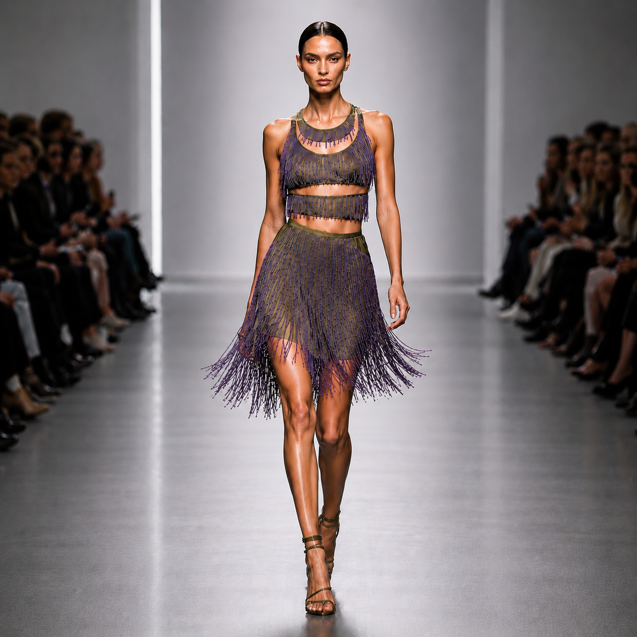 AI-rendered runway image of the finished cut-out concept
