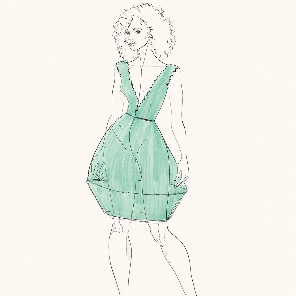 Original sketch for Cypress avenue.